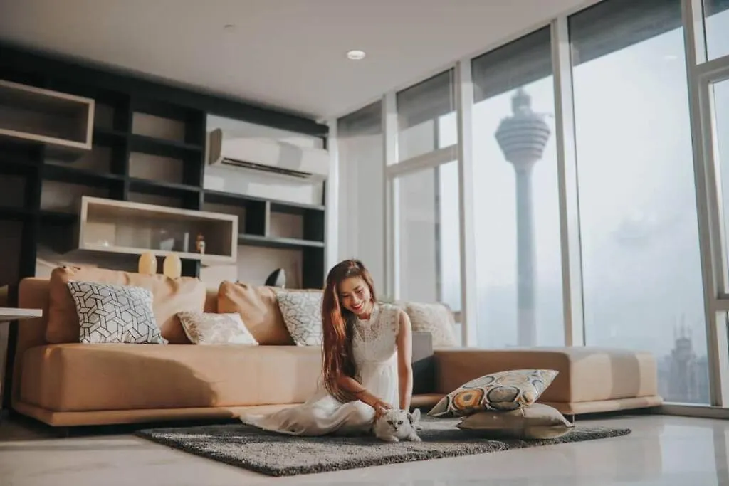 Exotic Elegant Sky Utopia! 魅力四射独特风格.邂逅浪漫吉隆坡美好夜景回忆 Apartament Kuala Lumpur